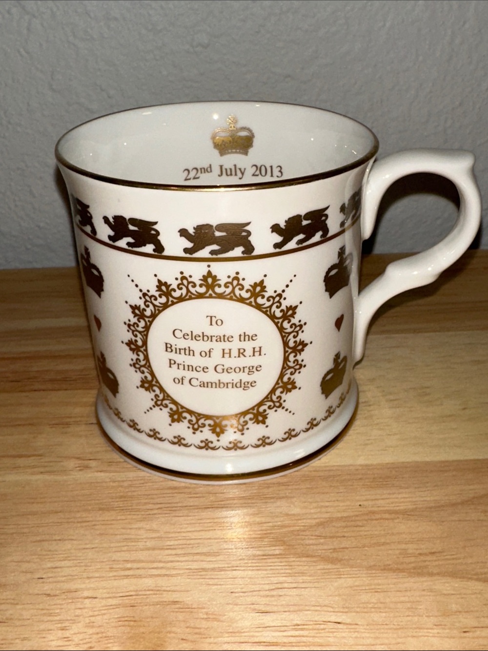 William Edwards Fine Bone China Mug Celebrating the Birth of Prince George